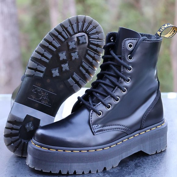 Dr. Martens 1460 Jadon Leather Platform Boots - Picture 4 of 11